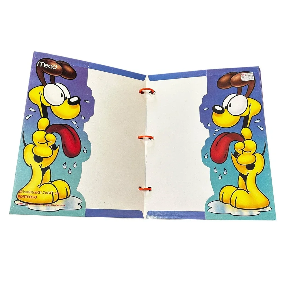 VTG Rad Dog Trapper Keeper‎ 3 Ring Binders Folders Lot 1980s 70s Garfield Folder